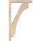 Ekena Millwork Imperial Block Smooth Bracket w/ Offset Brace, Douglas Fir, 3 1/2"W x 16"D x 28"H BKT0402X16X28IMP05SDF - alternate 4